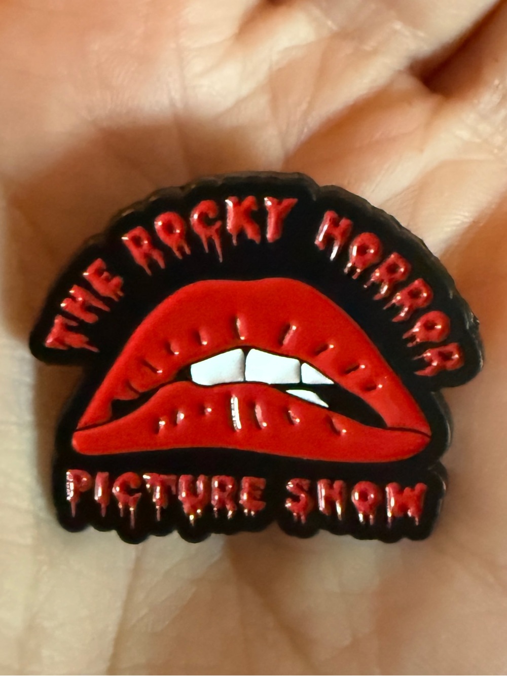 New Rocky Horror Picture Show Enamel Pin Iconic Red Lips Hat Pin Lapel Pin Badge